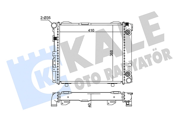 Radiator, engine cooling (346165)