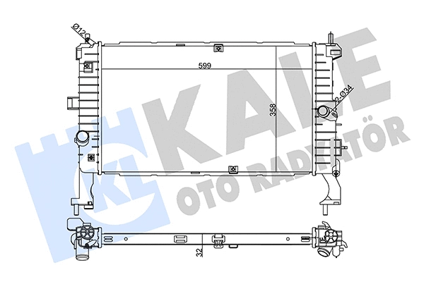 Radiator, engine cooling (354170)