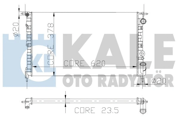 Radiator, engine cooling (108200)