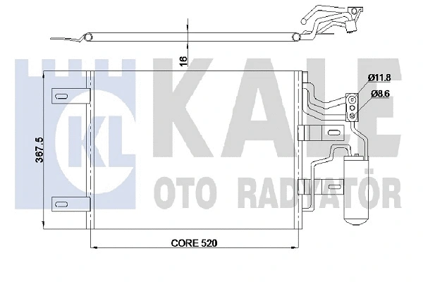 Condenser, air conditioning (350655)