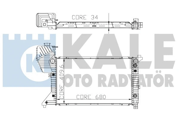 Radiator, engine cooling (330200)