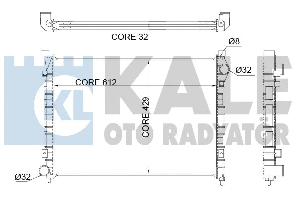 Radiator, engine cooling (350700)