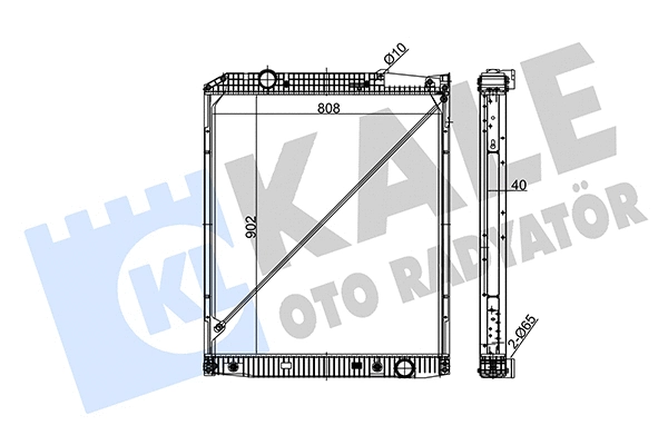 Radiator, engine cooling (349375)