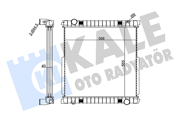 Radiator, engine cooling (351390)