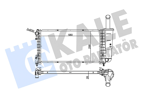 Radiator, engine cooling (356265)