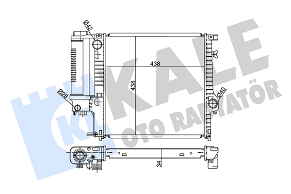 Radiator, engine cooling (349000)
