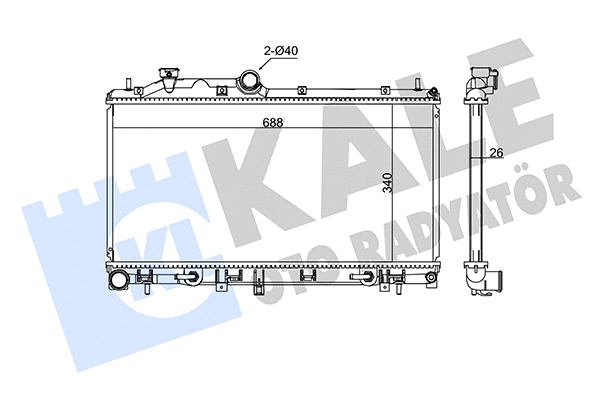 Radiator, engine cooling (346025)