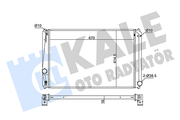 Radiator, engine cooling (346220)