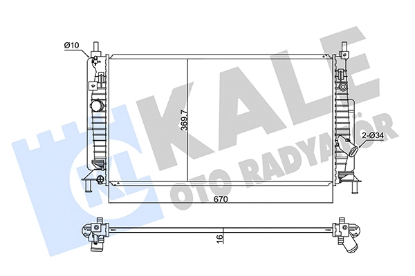 Radiator, engine cooling (347875)