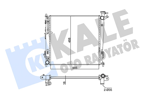 Radiator, engine cooling (346155)