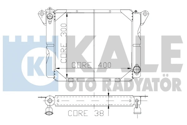 Radiator, engine cooling (121600)