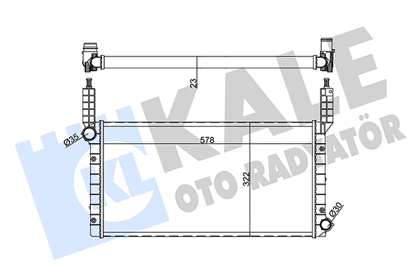 Radiator, engine cooling (351225)