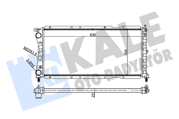 Radiator, engine cooling (351940)