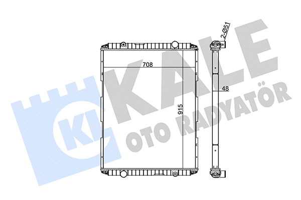Radiator, engine cooling (350750)