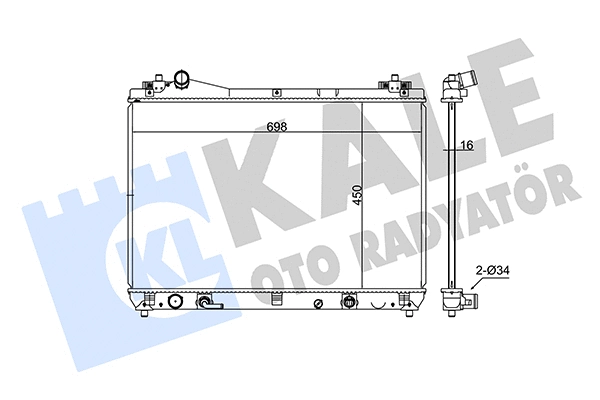Radiator, engine cooling (365500)