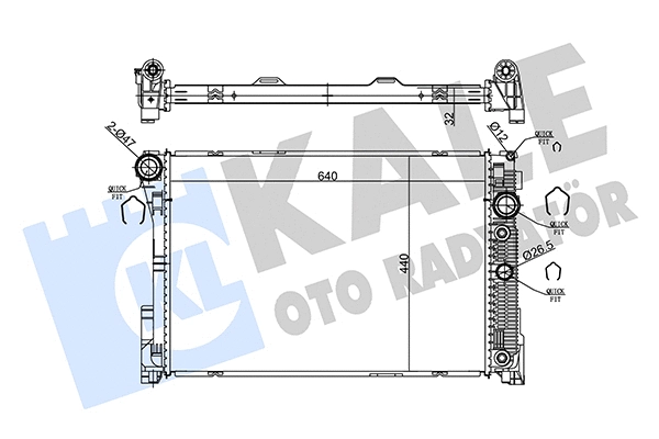 Radiator, engine cooling (360180)