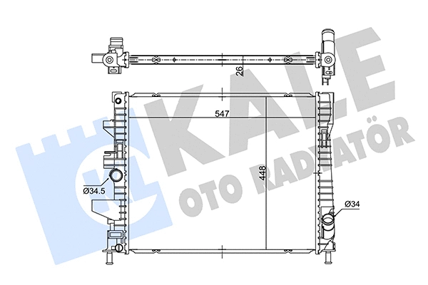 Radiator, engine cooling (362675)
