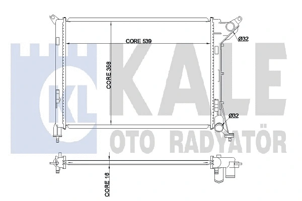 Radiator, engine cooling (342035)