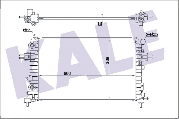Radiator, engine cooling (364200)