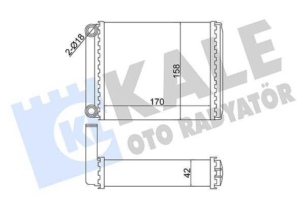 Heat Exchanger, interior heating (358585)