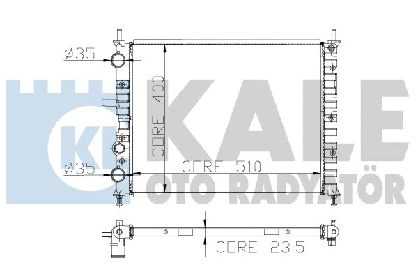 Radiator, engine cooling (231100)