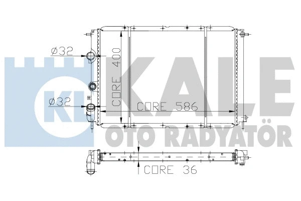 Radiator, engine cooling (162100)