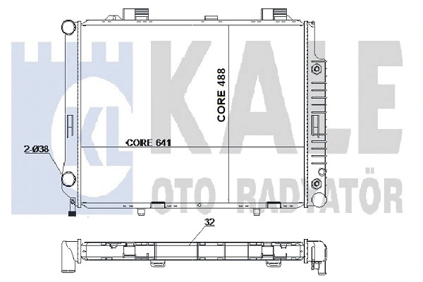 Radiator, engine cooling (351600)