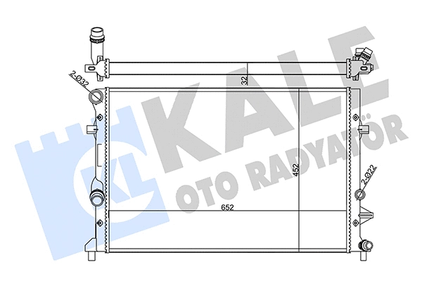 Radiator, engine cooling (356945)