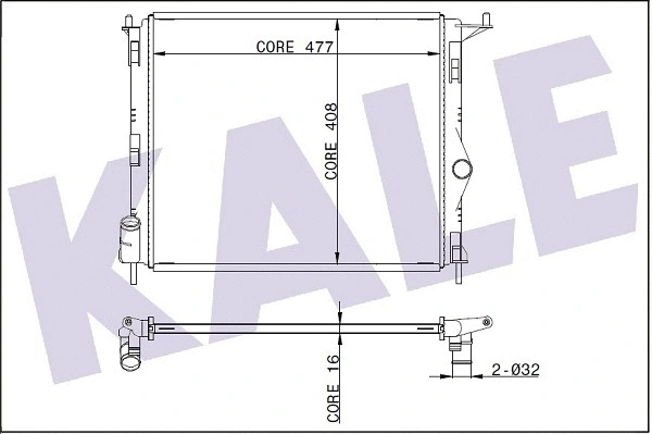 Radiator, engine cooling (346010)