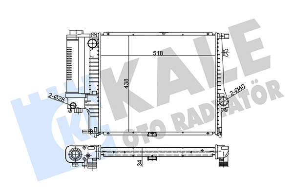 Radiator, engine cooling (348800)