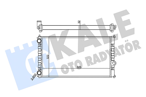 Radiator, engine cooling (355590)