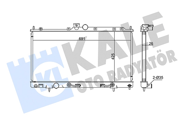 Radiator, engine cooling (347945)