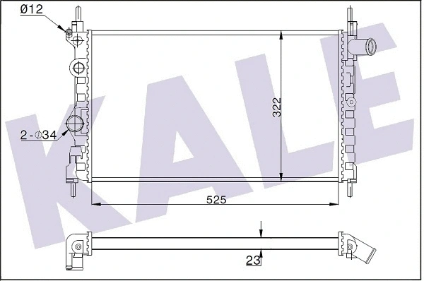 Radiator, engine cooling (342430)