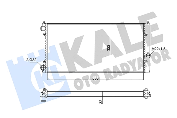 Radiator, engine cooling (348240)