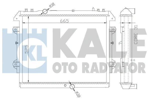 Radiator, engine cooling (366500)