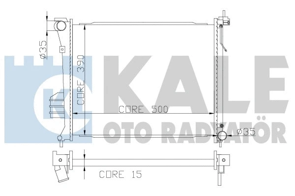Radiator, engine cooling (358500)