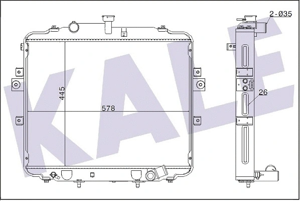 Radiator, engine cooling (341965)