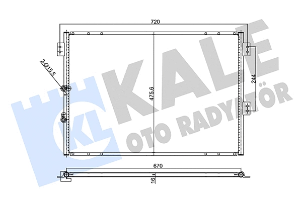 Condenser, air conditioning (357835)