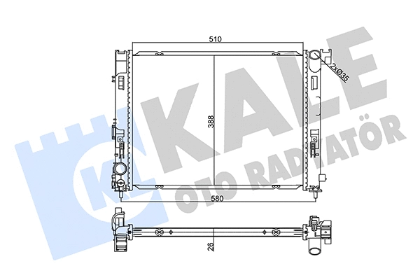 Radiator, engine cooling (357230)