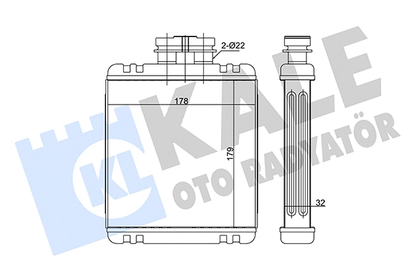 Heat Exchanger, interior heating (346260)