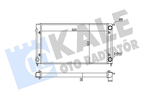 Radiator, engine cooling (348220)