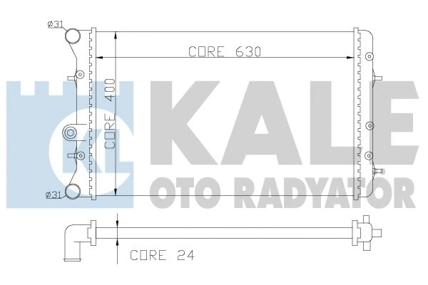 Radiator, engine cooling (353800)