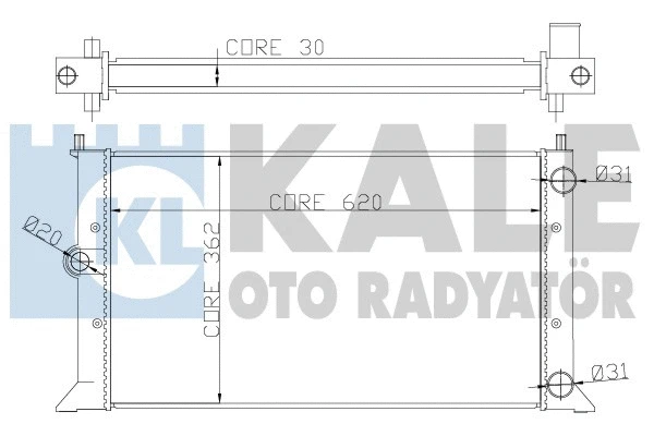Radiator, engine cooling (342225)