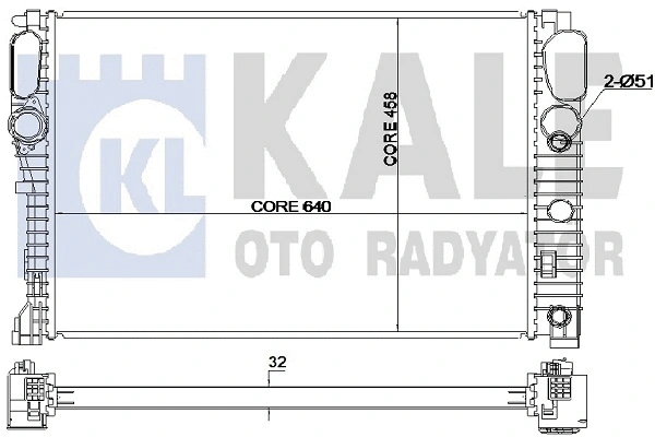 Radiator, engine cooling (351900)