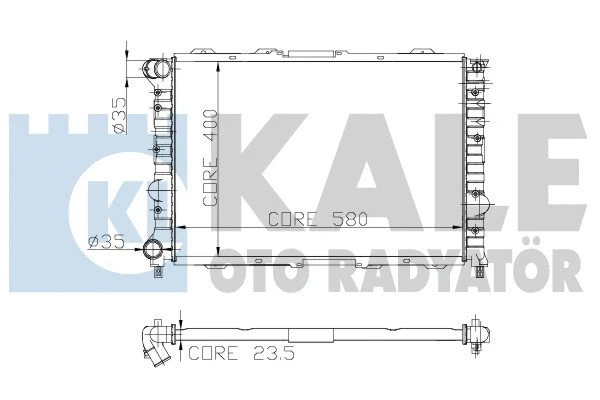 Radiator, engine cooling (231000)