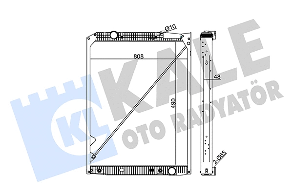 Radiator, engine cooling (349295)