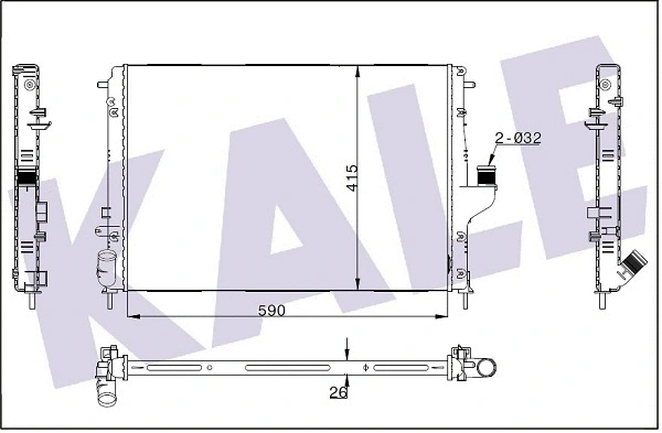 Radiator, engine cooling (346210)