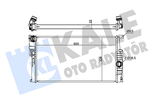 Radiator, engine cooling (346075)