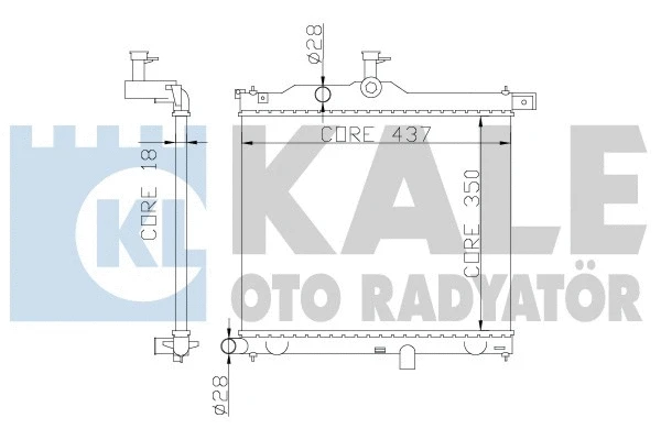 Radiator, engine cooling (358300)