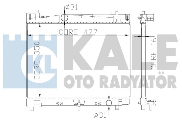 Radiator, engine cooling (342210)